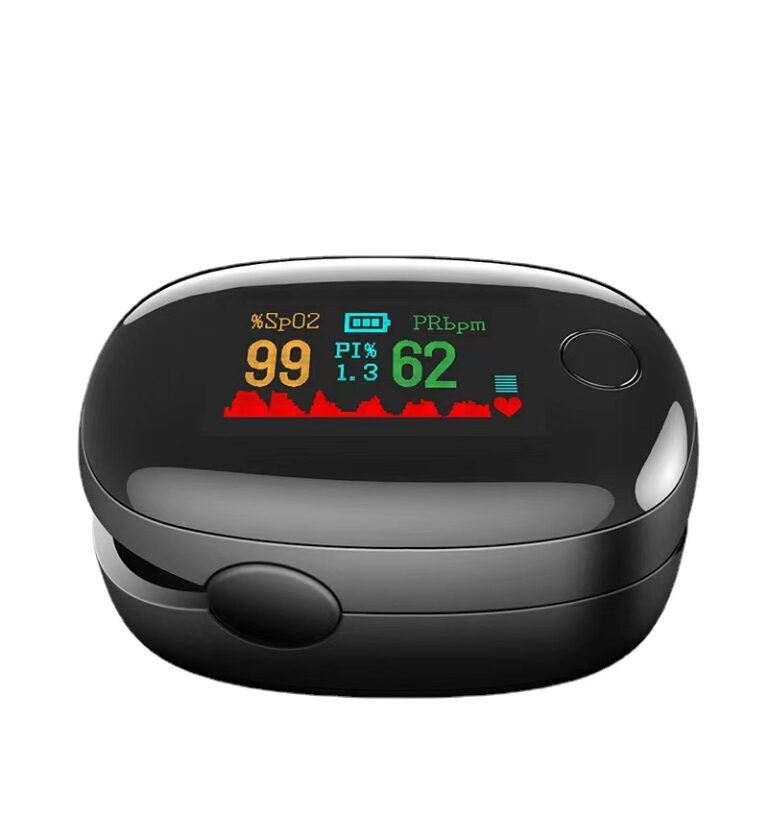 Finger clip pulse oximeter Fingertip oxygen saturation heart rate detector